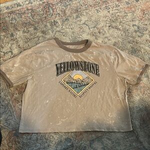 Yellowstone Graphic Crop Tee
